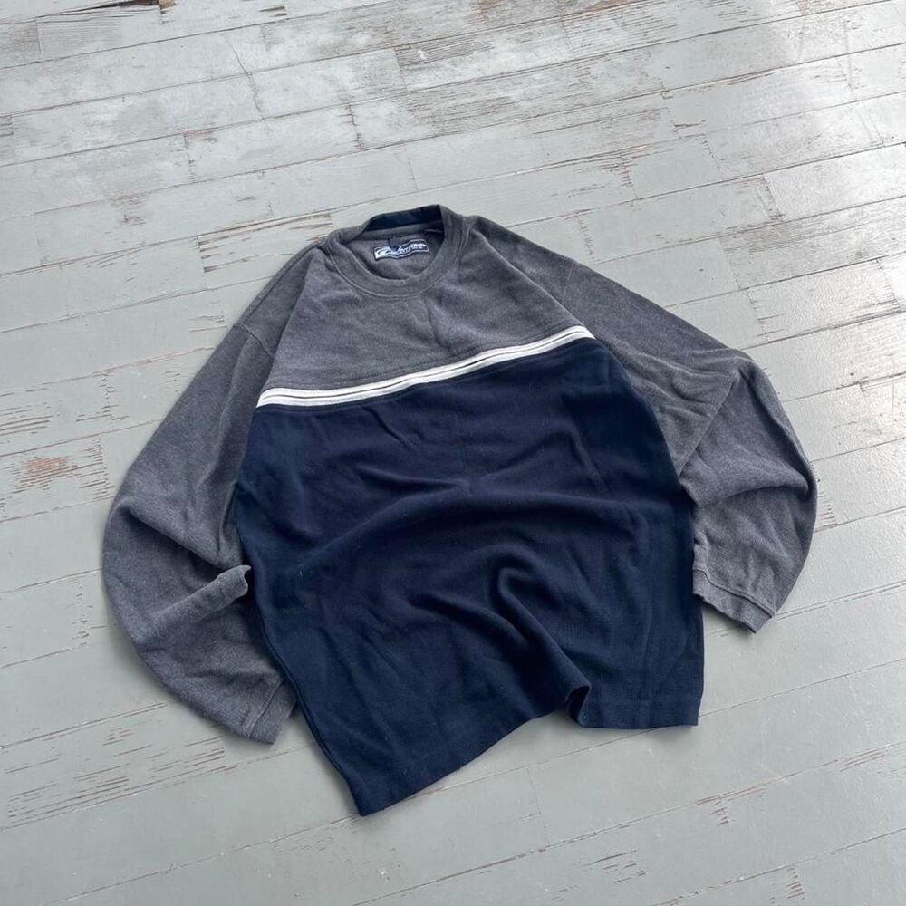 Point Zero Striped Streetwear Y2K Longsleeve Shirt